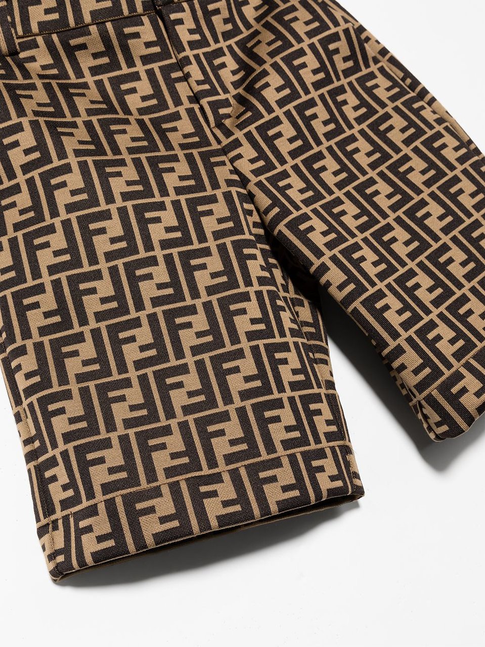 Fendi Shorts Nocciola Marrone Beige