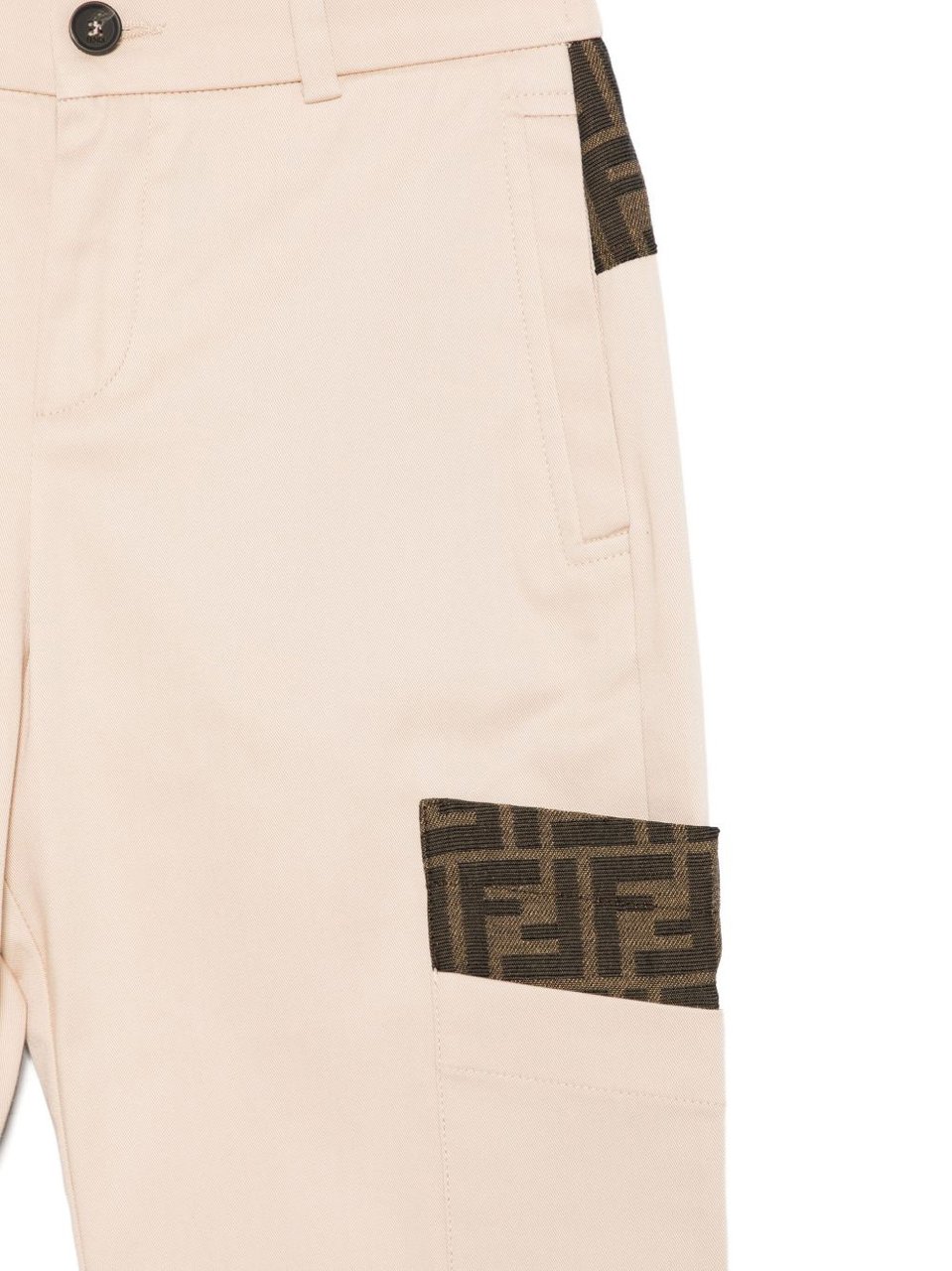 Fendi Trousers Linen Groen