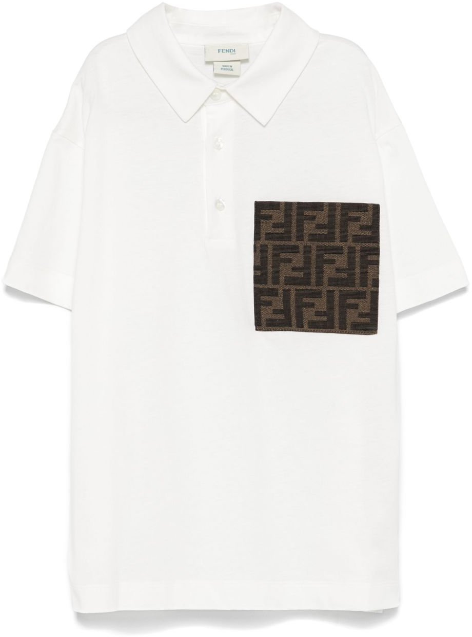 Fendi T-Shirts And Polos White Wit