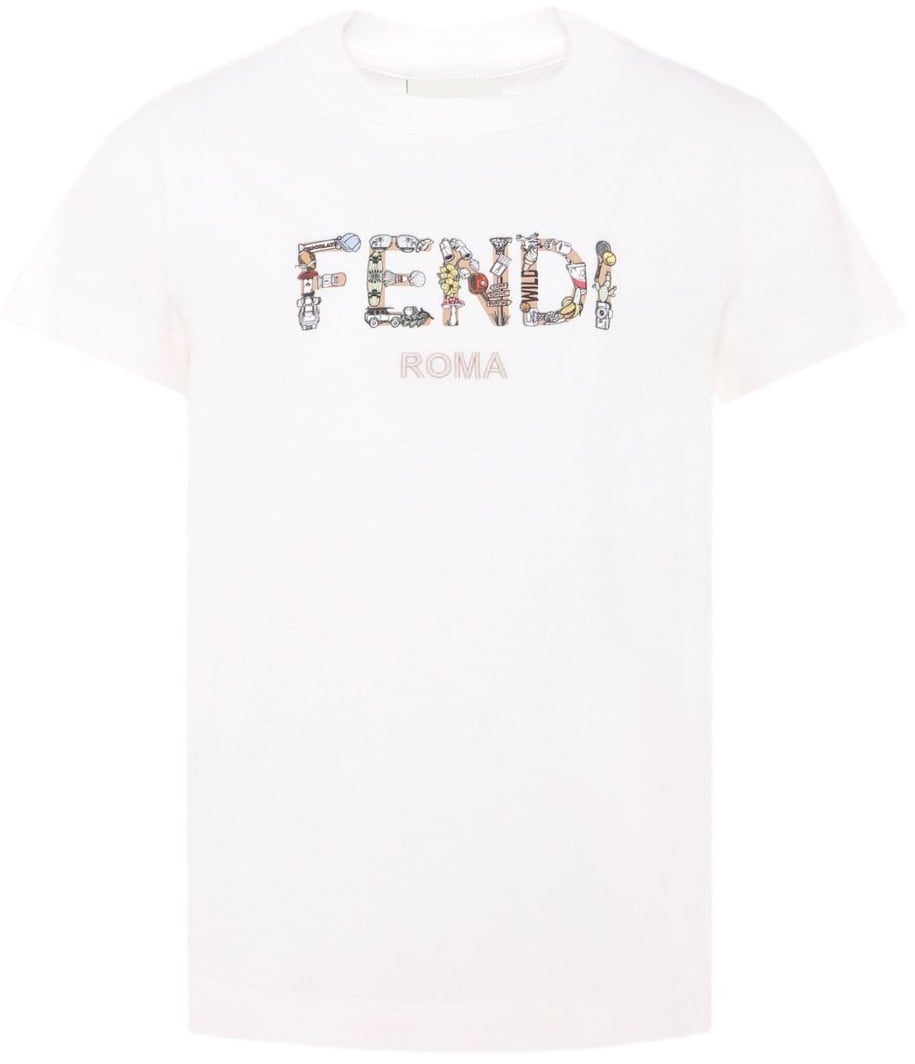 Fendi T-Shirts And Polos Gesso Divers