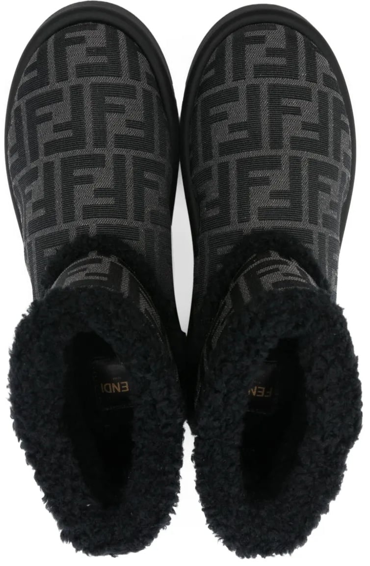 Fendi bootie tessuto jacquard ff divers Divers