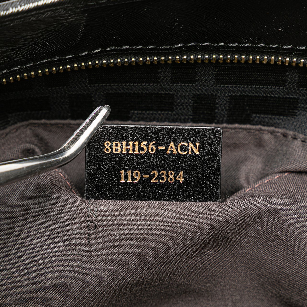 Fendi Zucca Canvas Chef Tote Zwart