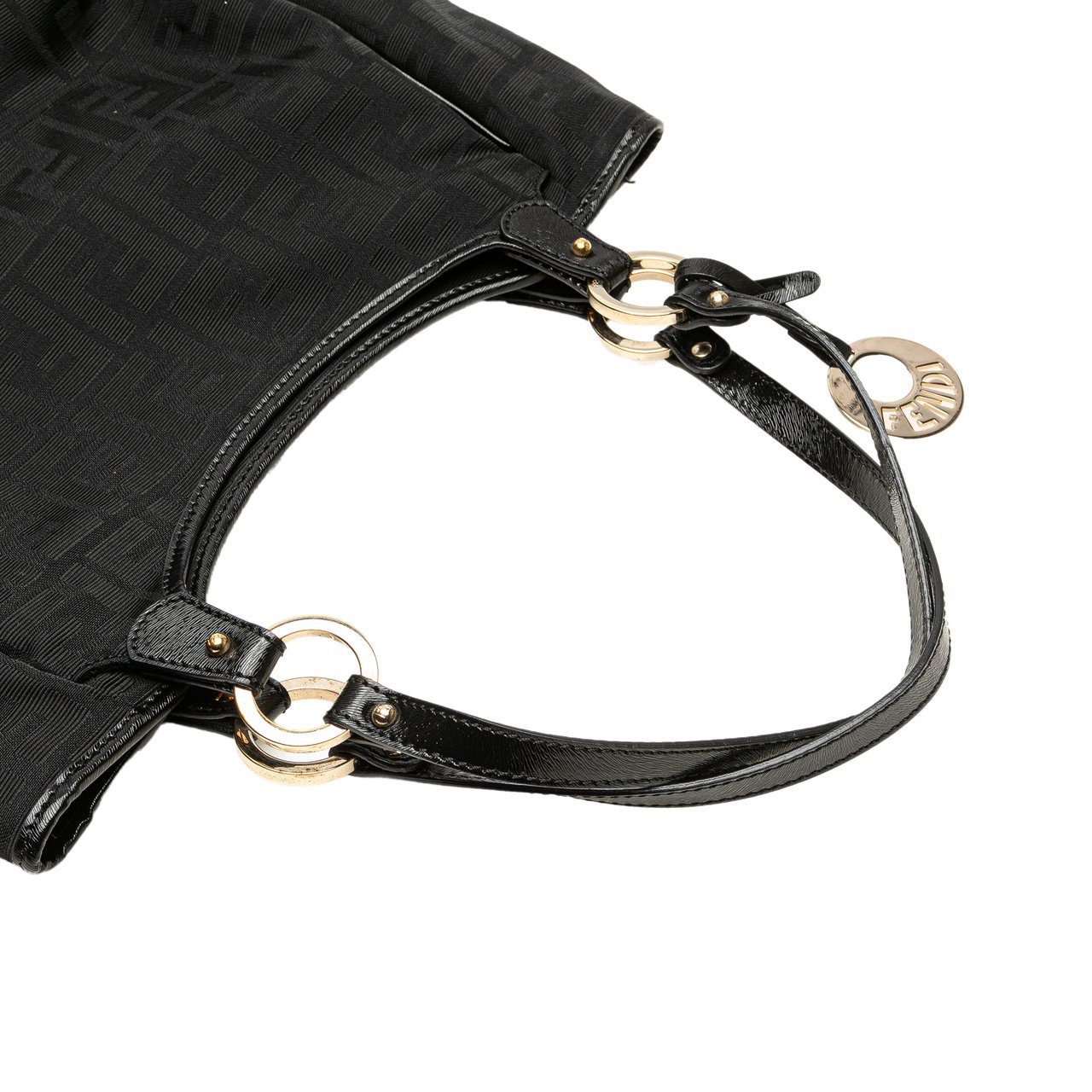 Fendi Zucca Canvas Chef Tote Zwart