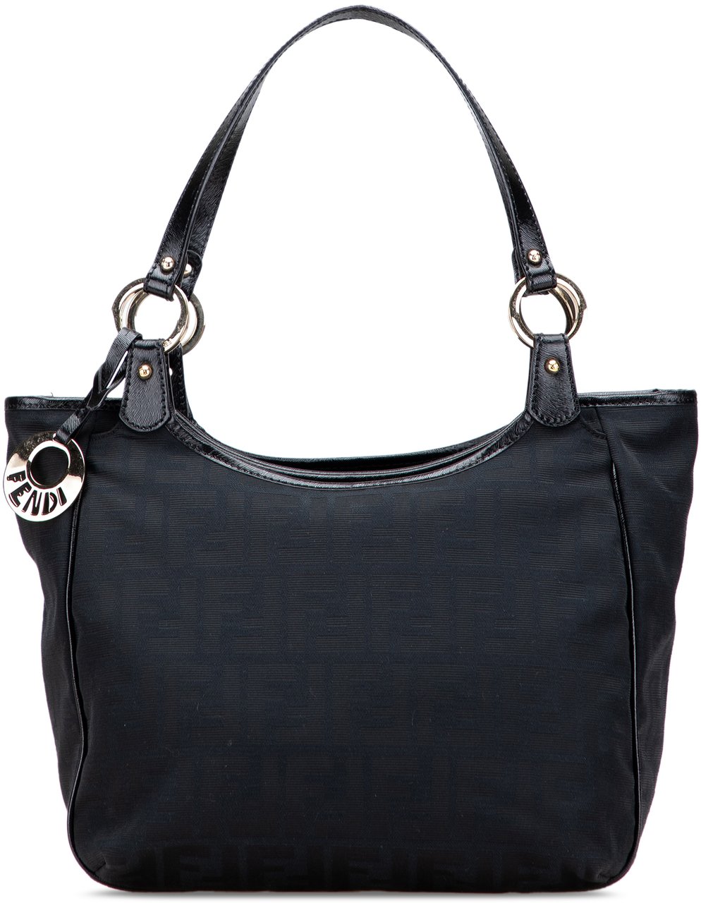 Fendi Zucca Canvas Chef Tote Zwart