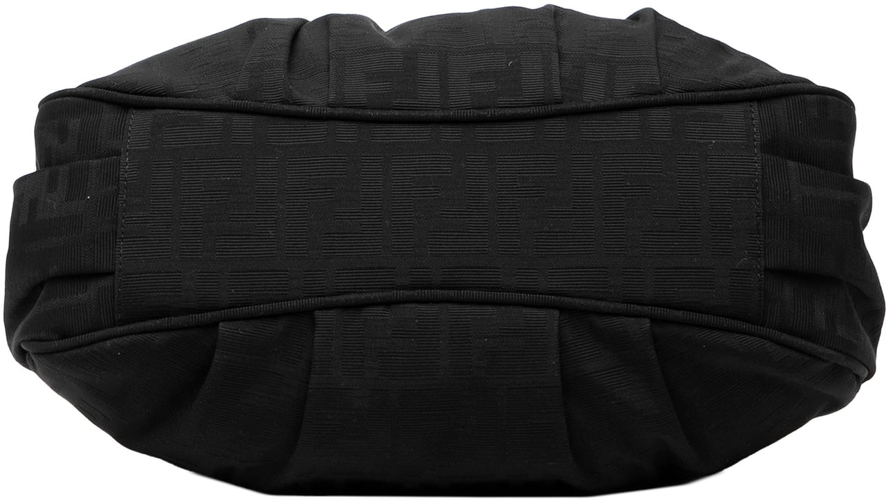 Fendi Small Zucca Canvas Mia Chain Tote Zwart