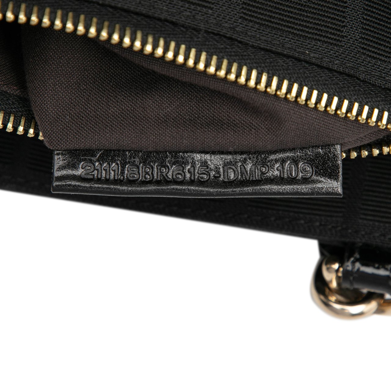 Fendi Small Zucca Canvas Mia Chain Tote Zwart