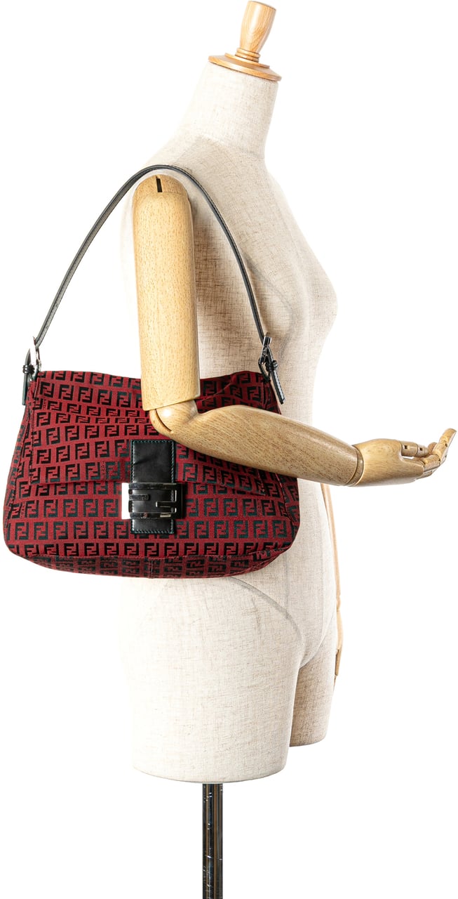 Fendi Zucchino Canvas Mamma Forever Rood