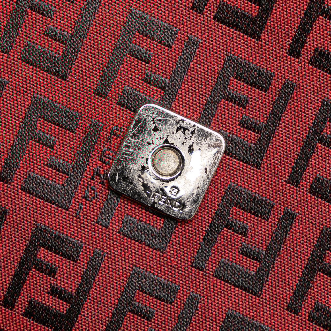 Fendi Zucchino Canvas Mamma Forever Rood