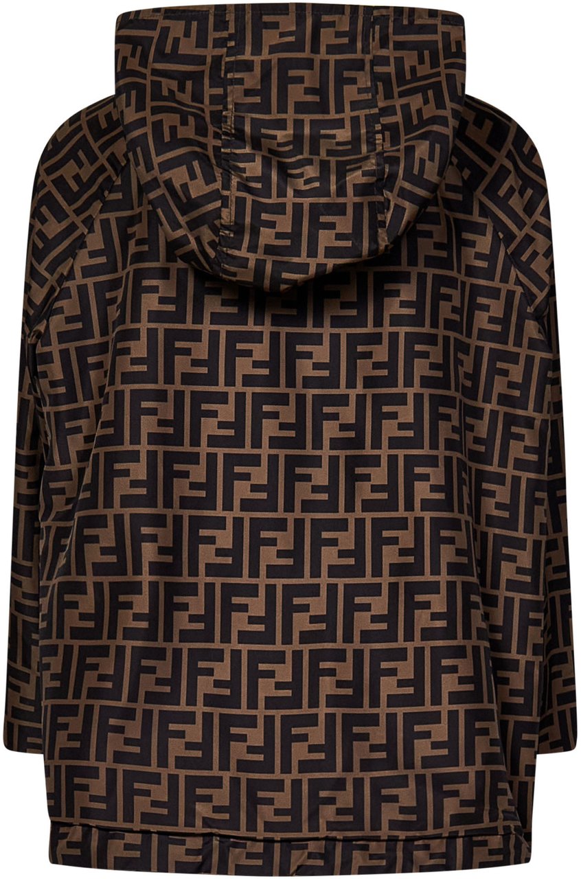 Fendi Coats Black Zwart