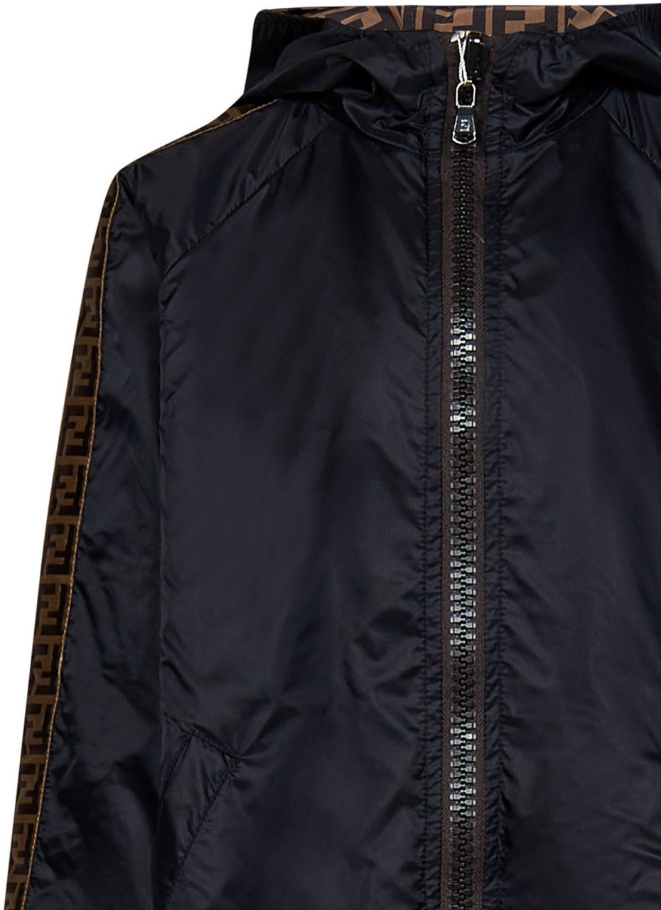 Fendi Coats Black Zwart