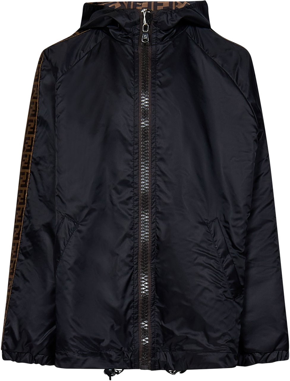 Fendi Coats Black Zwart