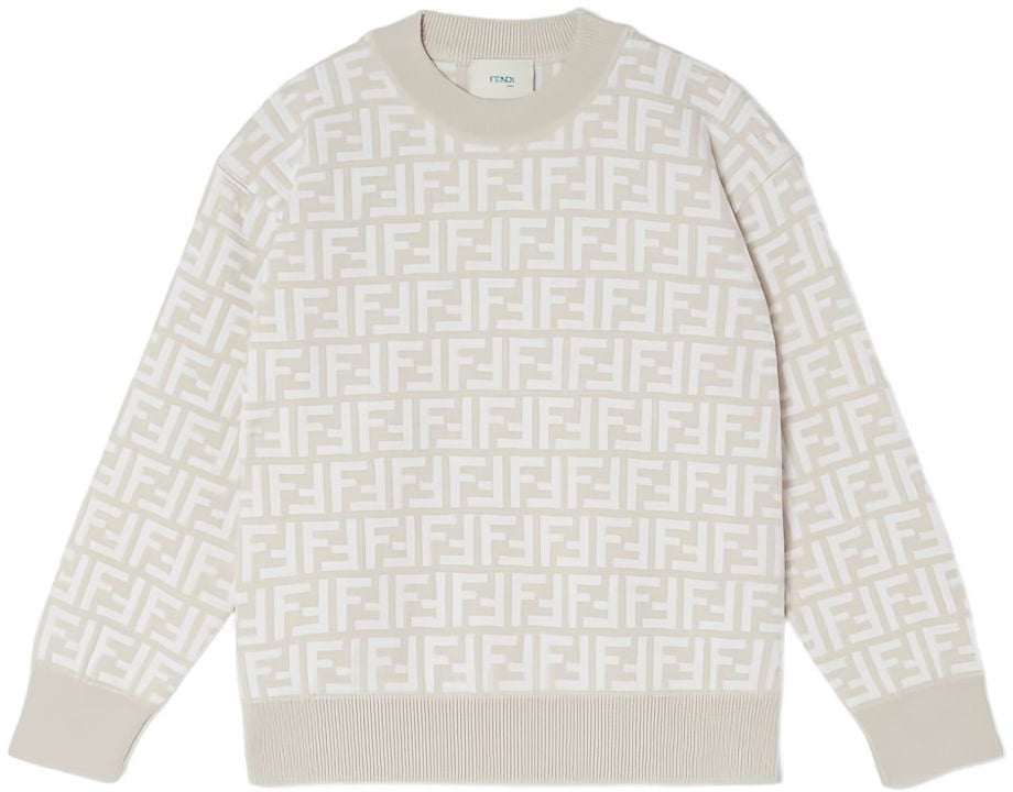 Fendi Sweaters Greygesso Grijs