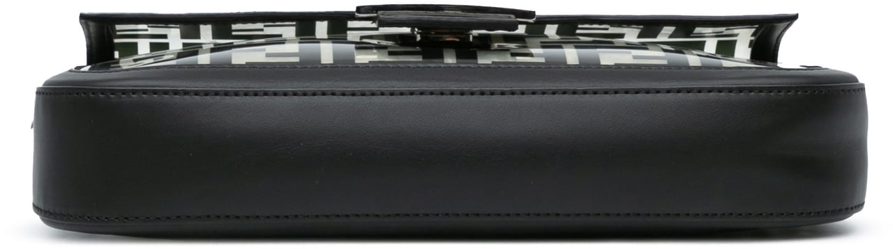 Fendi Medium Zucca PVC Baguette Satchel Zwart