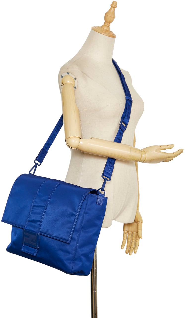 Fendi FF Lock Crossbody Blauw