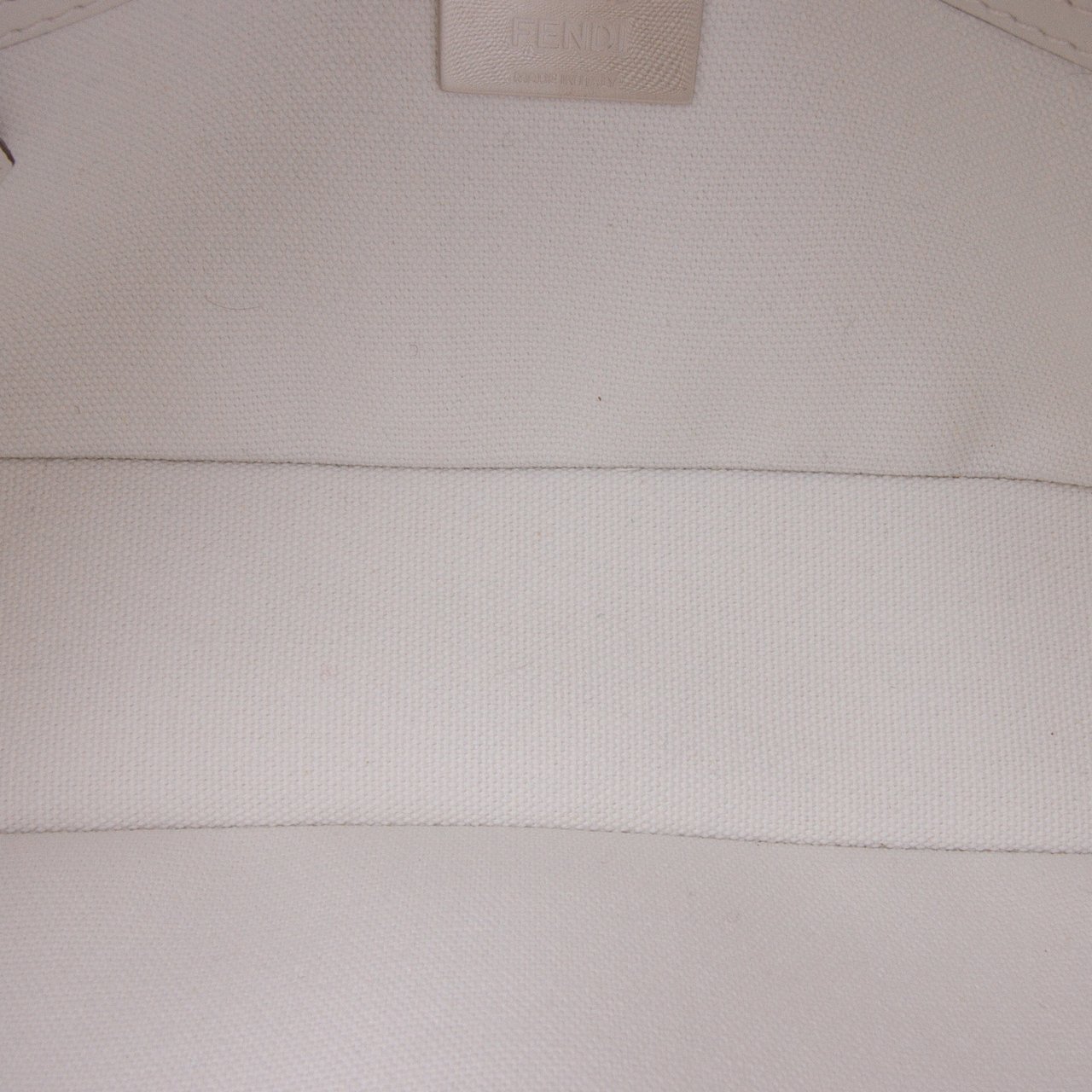 Fendi Zucca Embroidered Canvas Baguette Satchel Wit