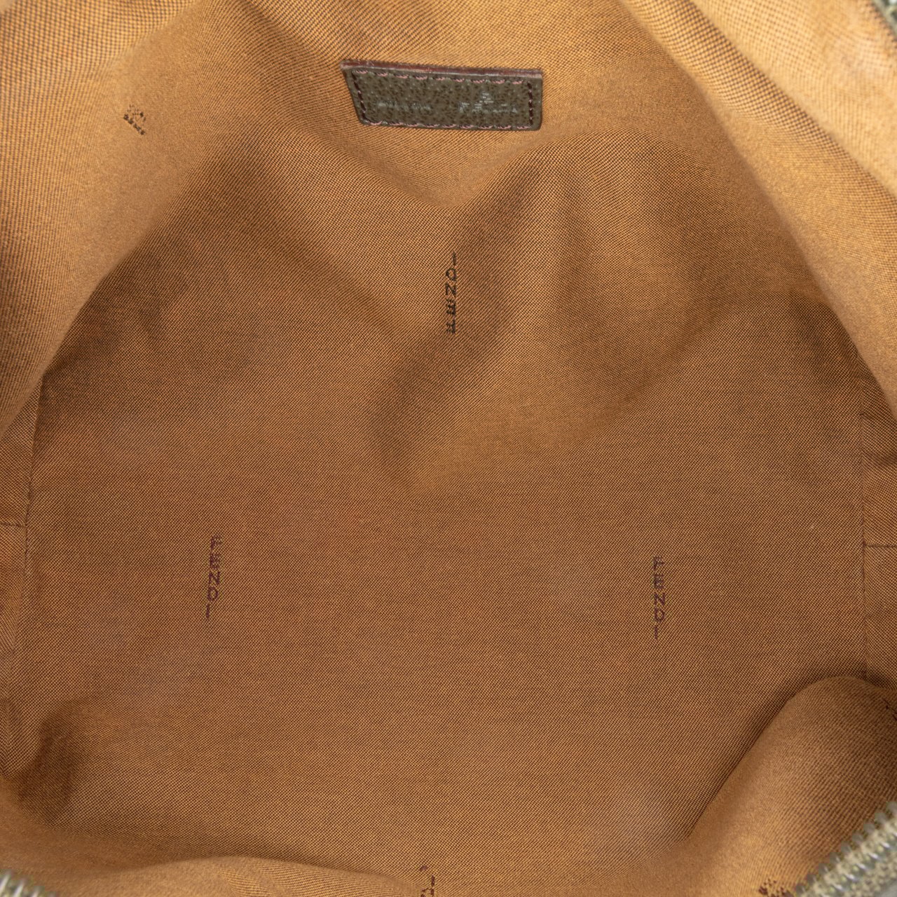 Fendi Zucca Nylon Zip Code Handbag Groen