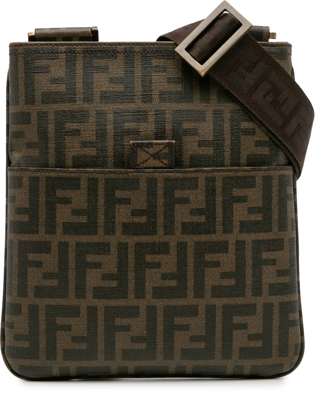 Fendi Zucca Spalmati Crossbody Bruin