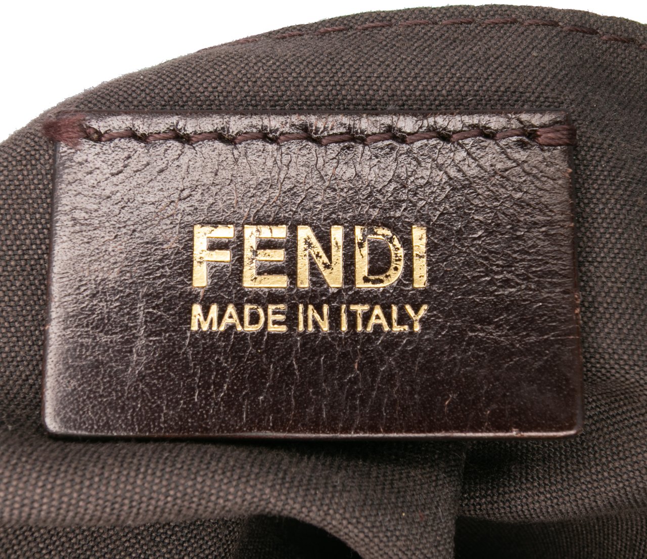 Fendi Zucca Spalmati Crossbody Bruin