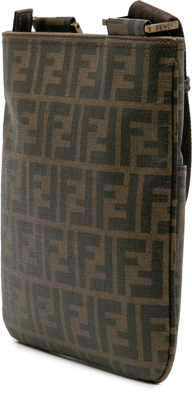 Fendi Zucca Spalmati Crossbody Bruin