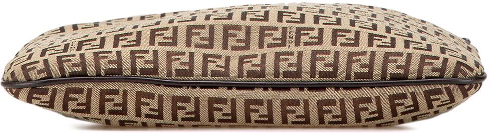Fendi Zucchino Canvas Crossbody Bruin