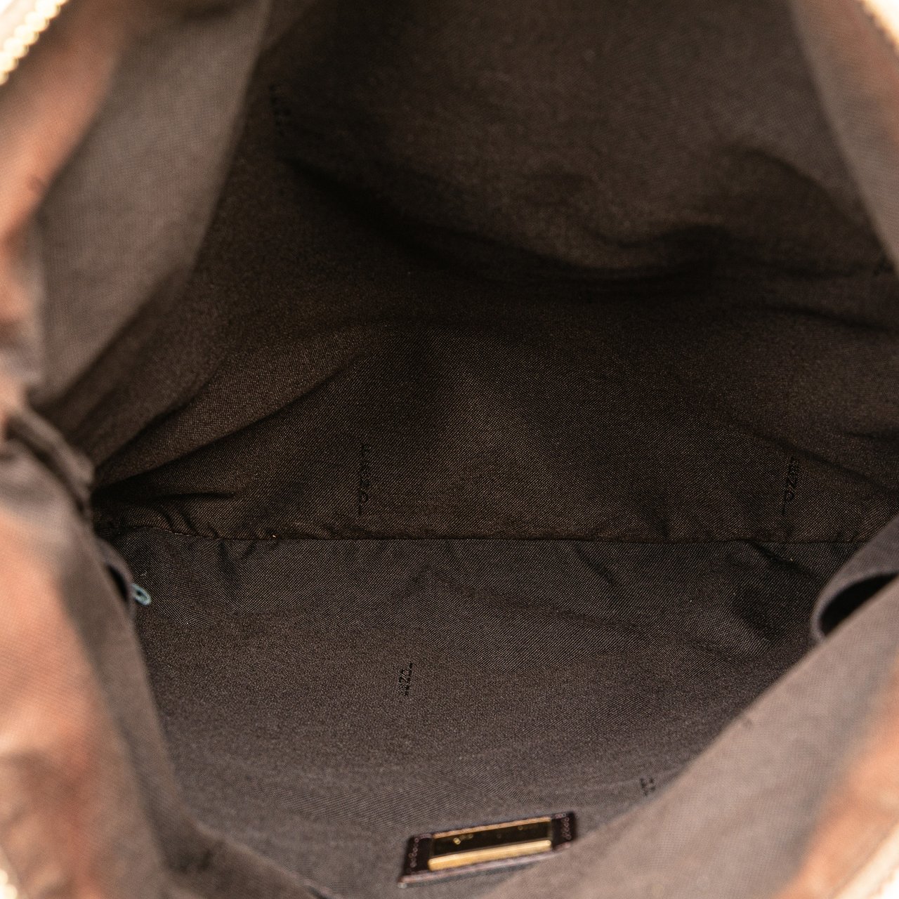 Fendi Zucchino Canvas Crossbody Bruin