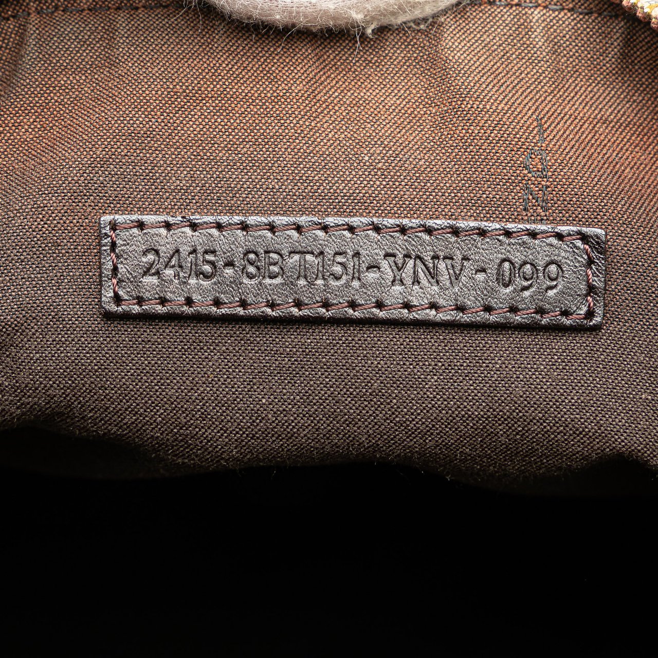 Fendi Zucchino Canvas Crossbody Bruin