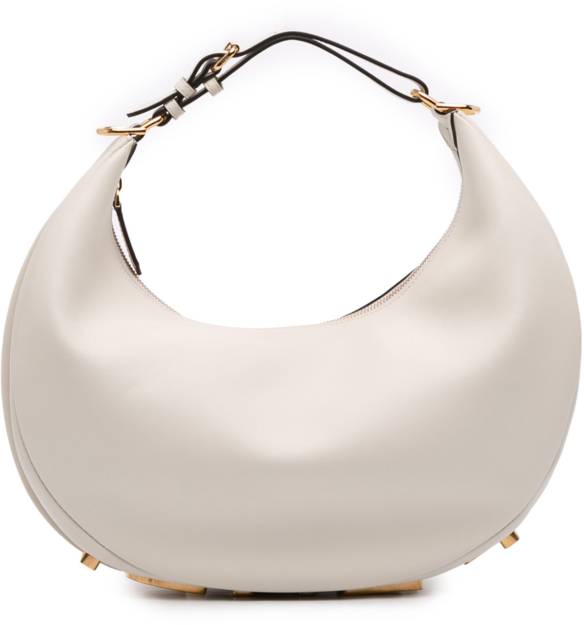 Fendi Medium Leather Fendigraphy Hobo Wit