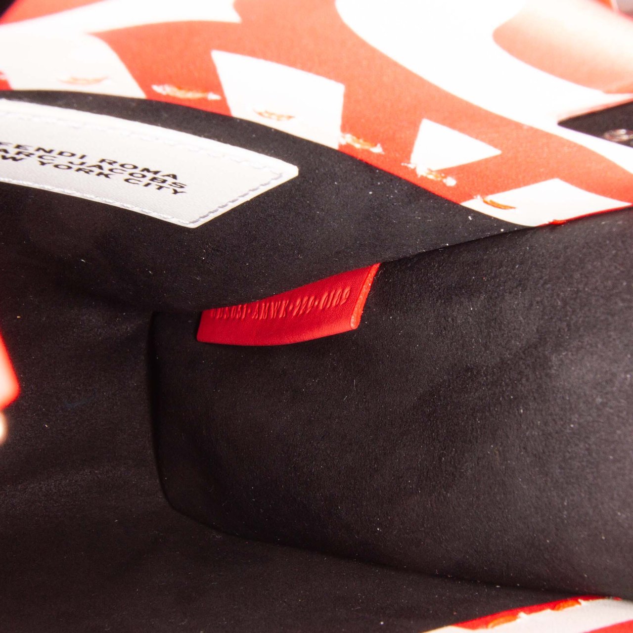 Fendi Marc Jacobs Mini Leather Sunshine Shopper Tote Wit