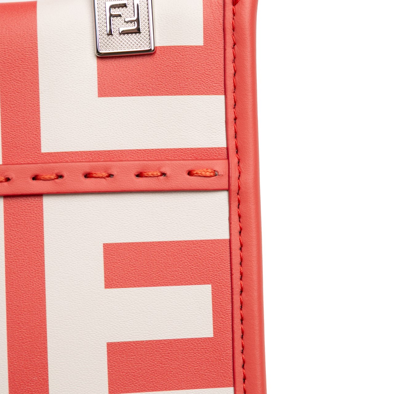 Fendi Marc Jacobs Mini Leather Sunshine Shopper Tote Wit