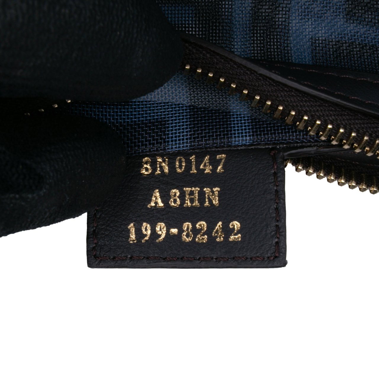 Fendi FF Mesh Pouch Grijs