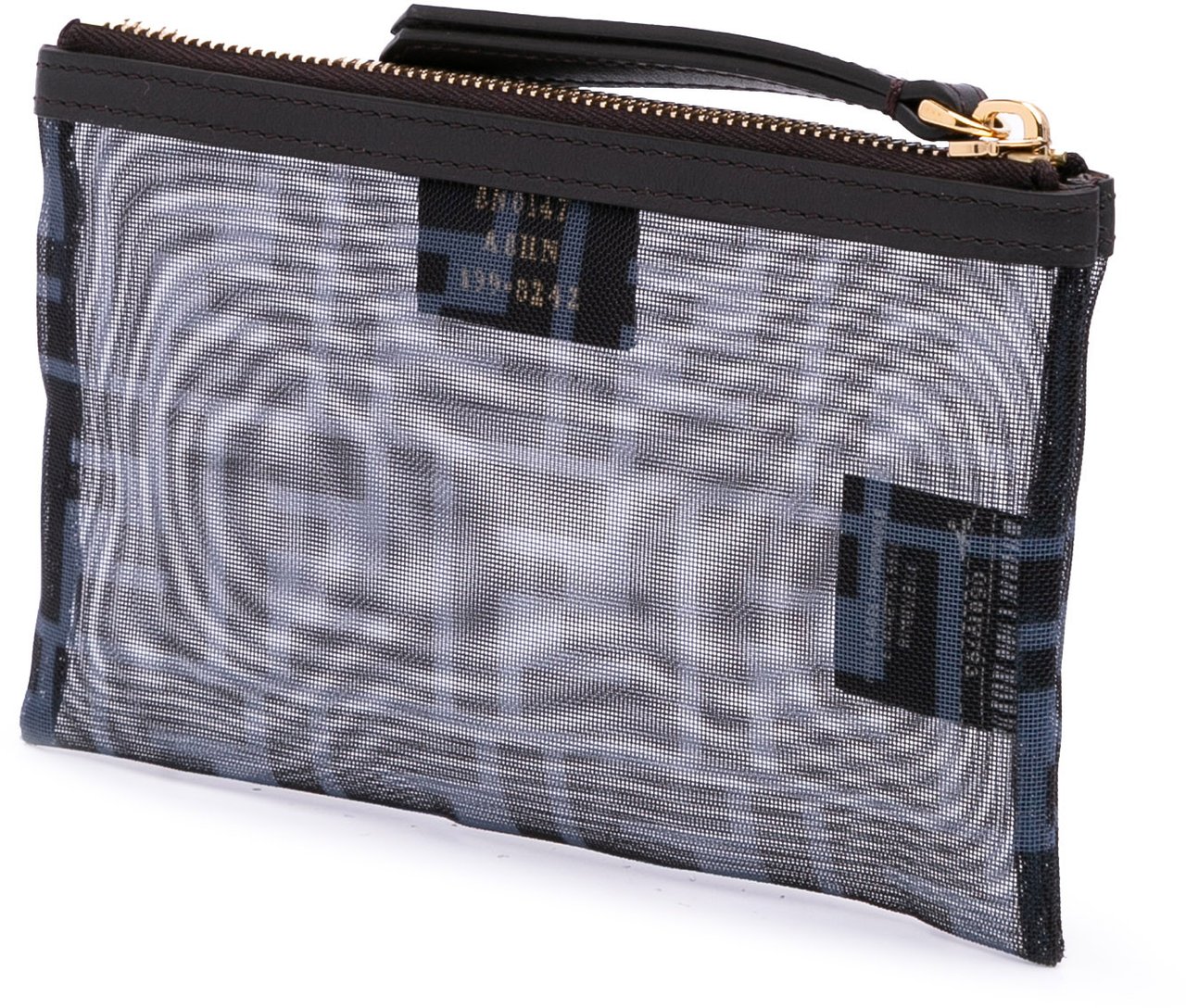 Fendi FF Mesh Pouch Grijs