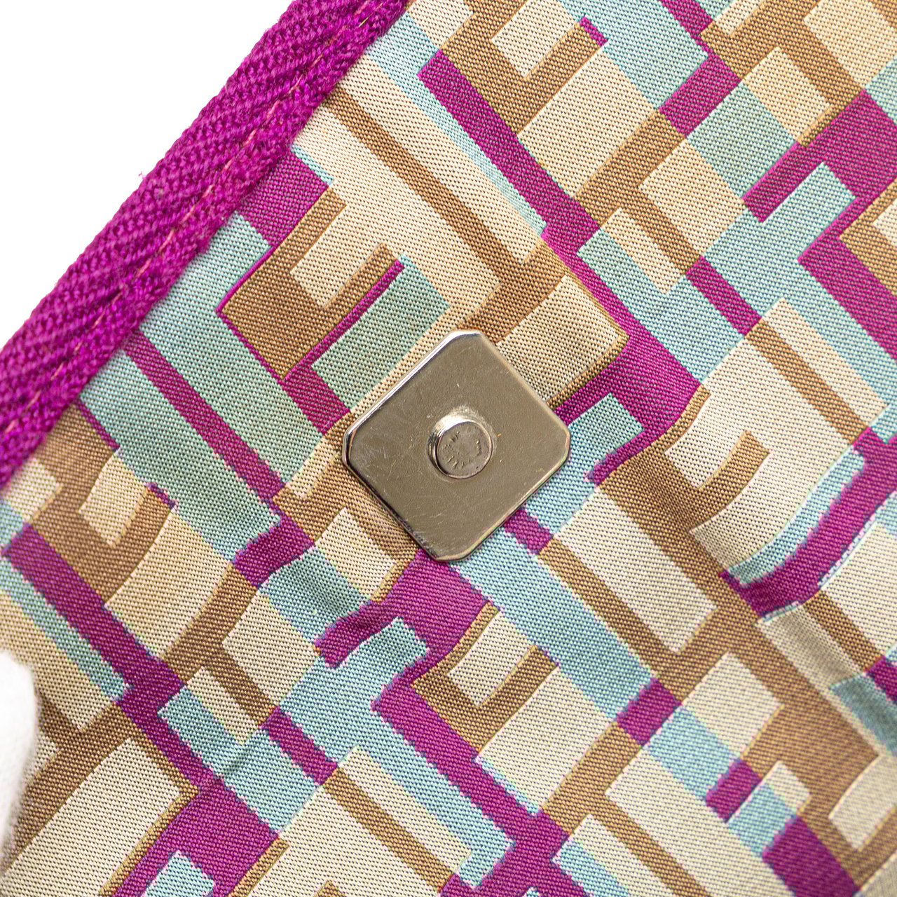 Fendi Zucca Nylon Crossbody Paars