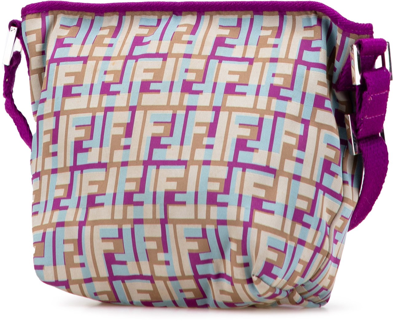 Fendi Zucca Nylon Crossbody Paars