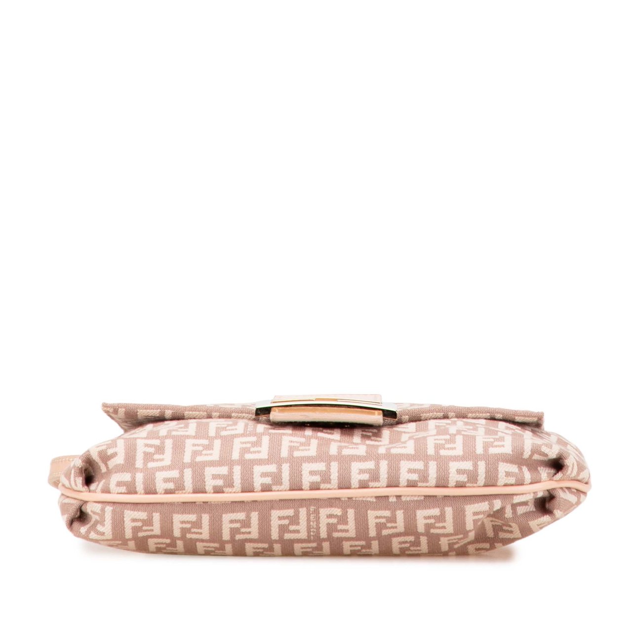 Fendi Zucchino Canvas Crossbody Roze