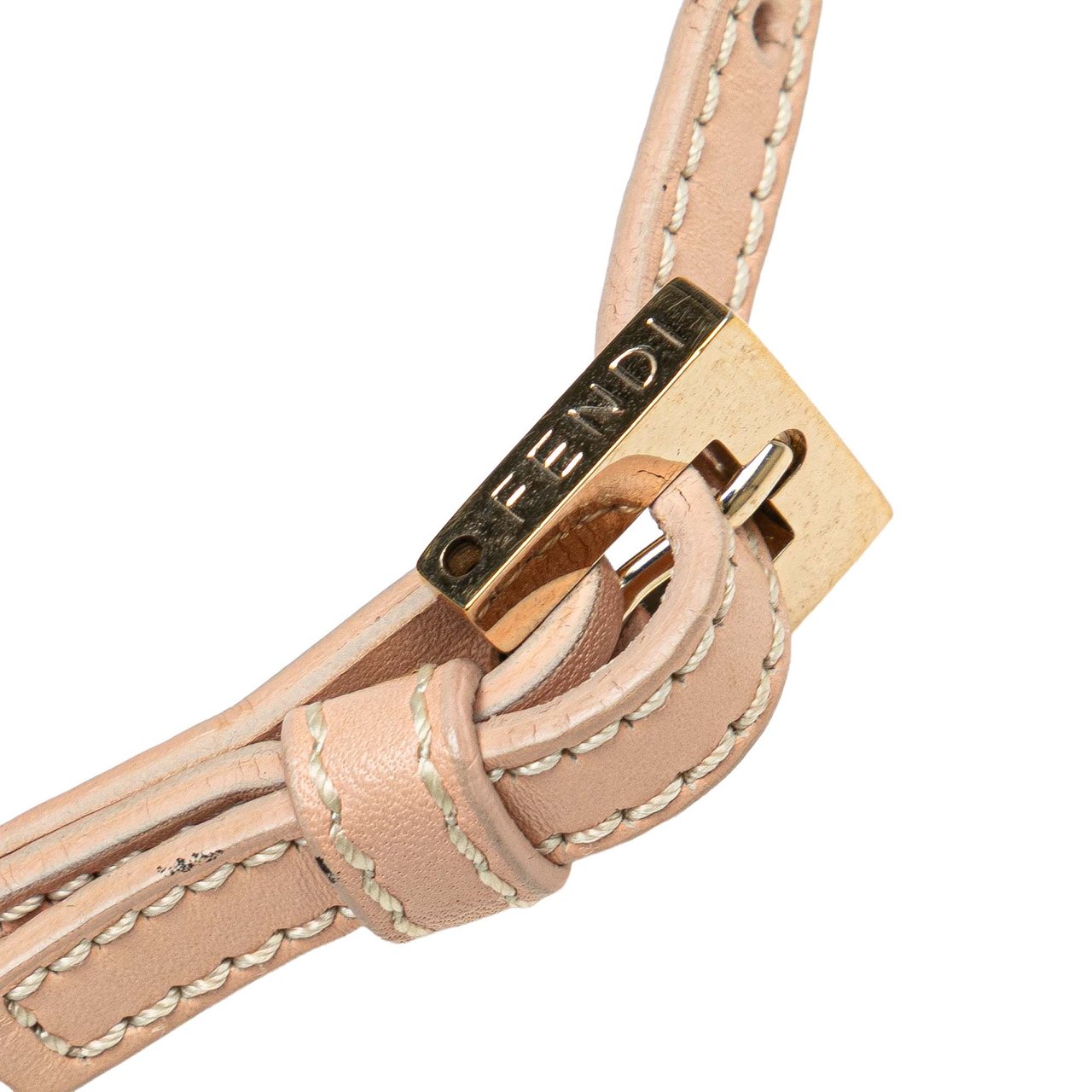 Fendi Zucchino Canvas Crossbody Roze