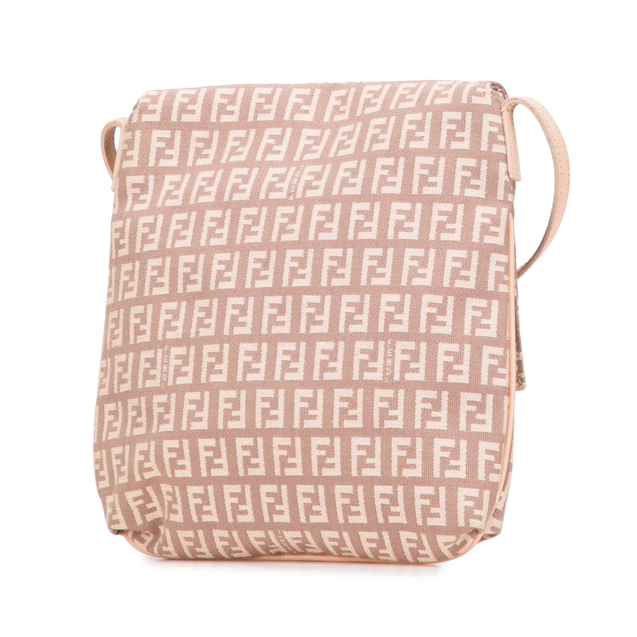 Fendi Zucchino Canvas Crossbody Roze