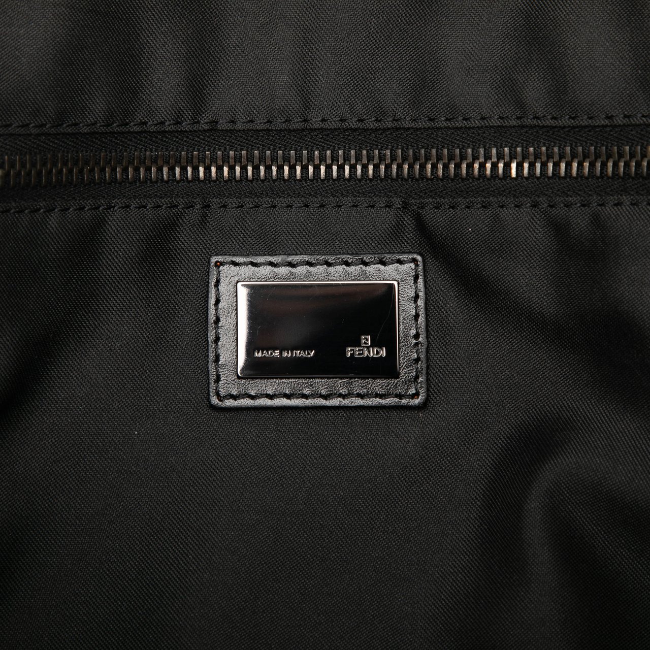 Fendi Zucchino Canvas Business Bag Bruin