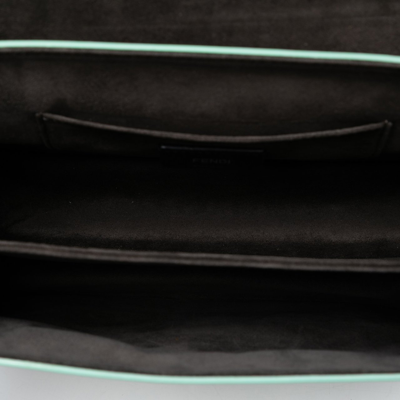 Fendi Medium Scalloped Leather Studded Kan I Satchel Wit