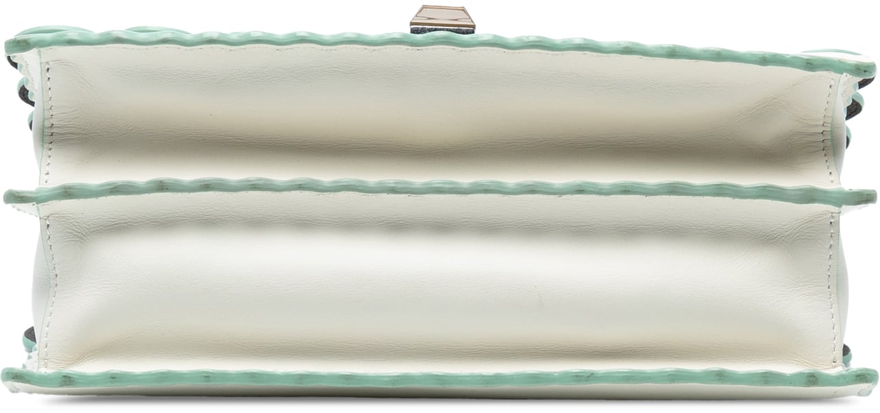 Fendi Medium Scalloped Leather Studded Kan I Satchel Wit