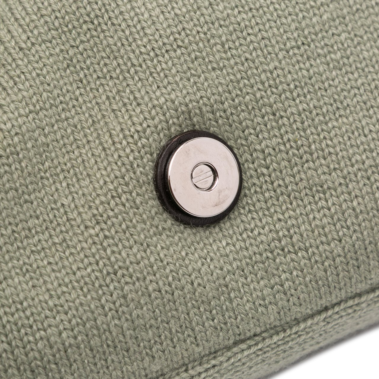 Fendi Cashmere Baguette Satchel Groen