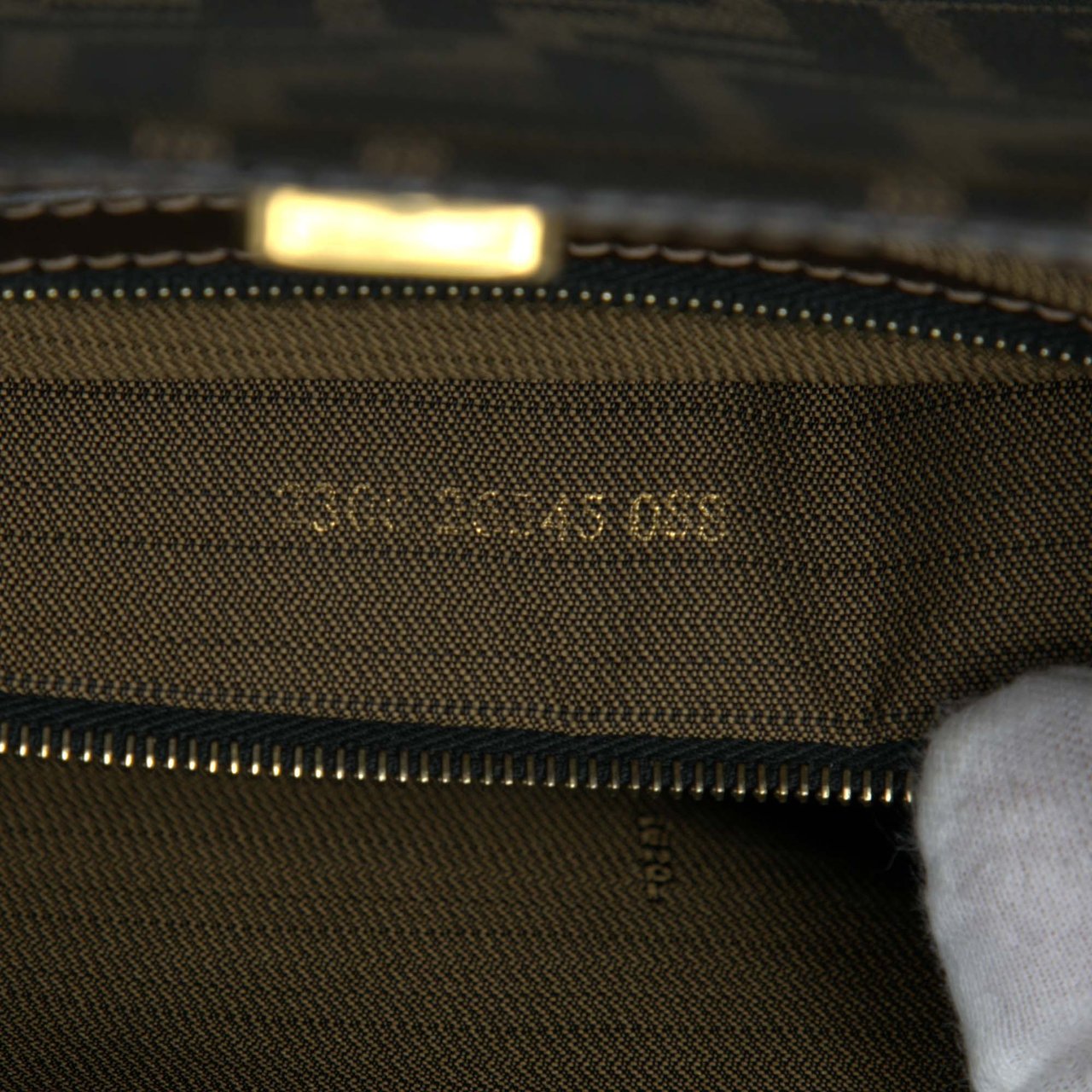 Fendi Zucca Canvas Twins Tote Bruin