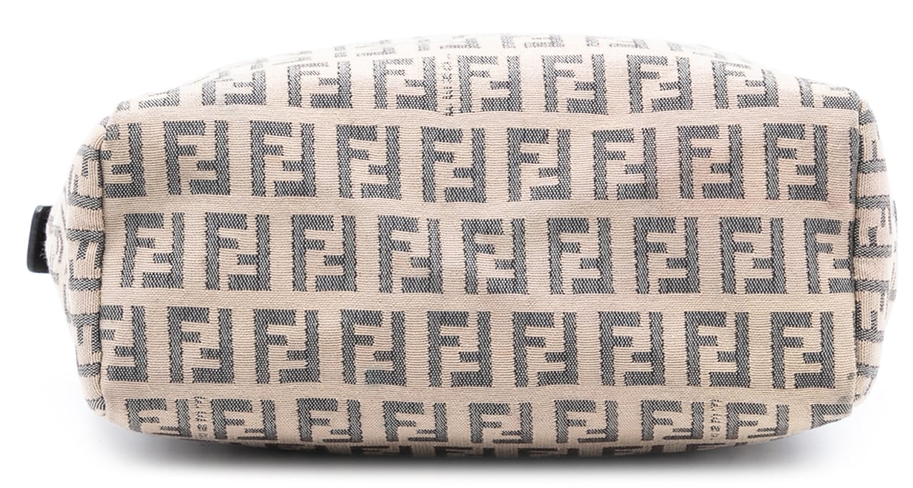 Fendi Mini Zucchino Canvas Handbag Bruin