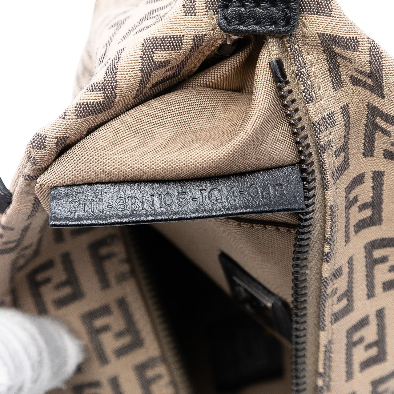 Fendi Mini Zucchino Canvas Handbag Bruin