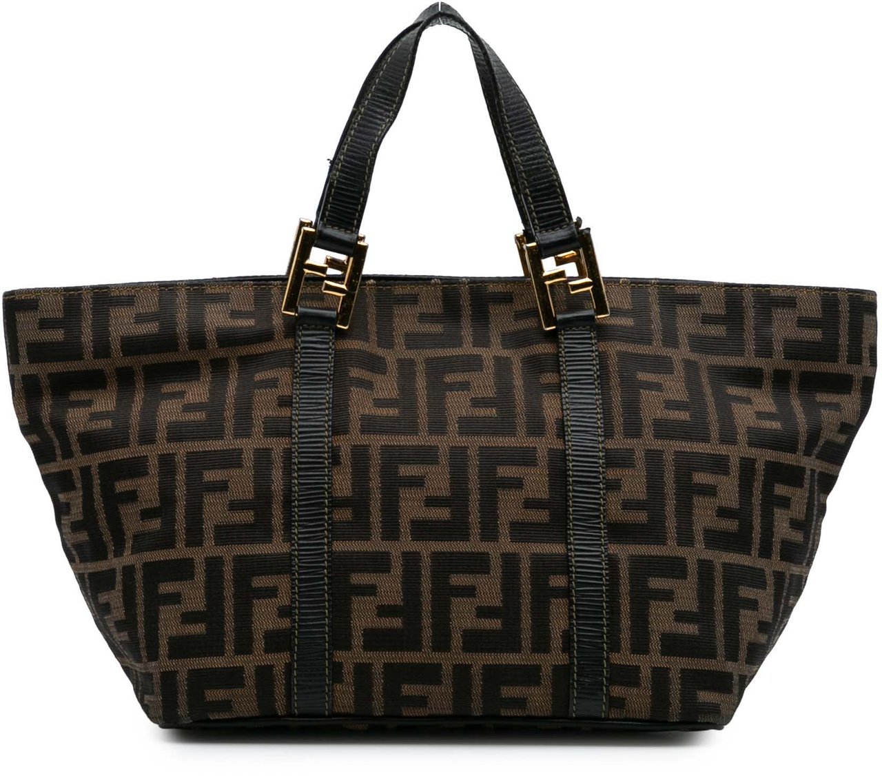 Fendi Zucca Canvas Tote Bruin