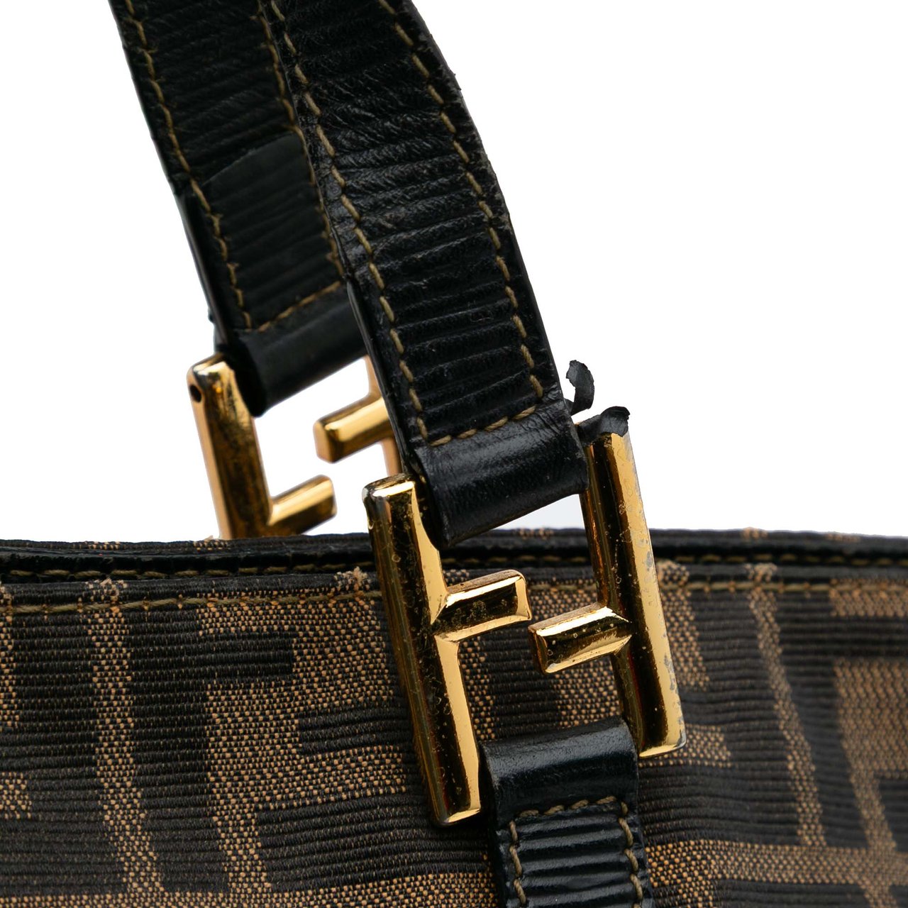Fendi Zucca Canvas Tote Bruin