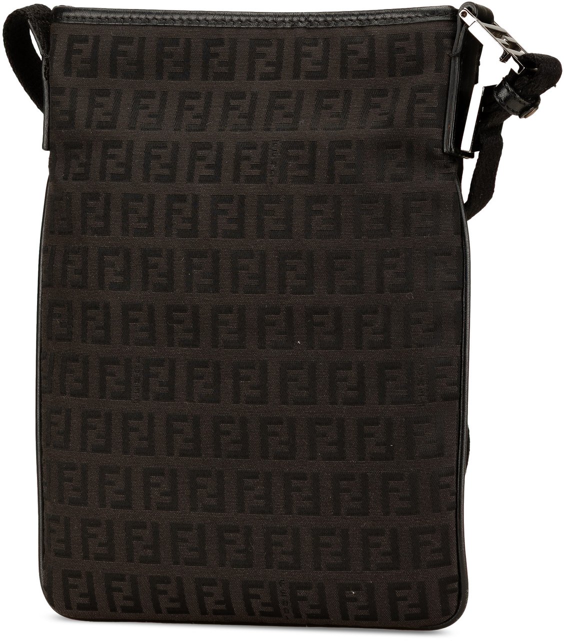 Fendi Zucchino Canvas Crossbody Zwart
