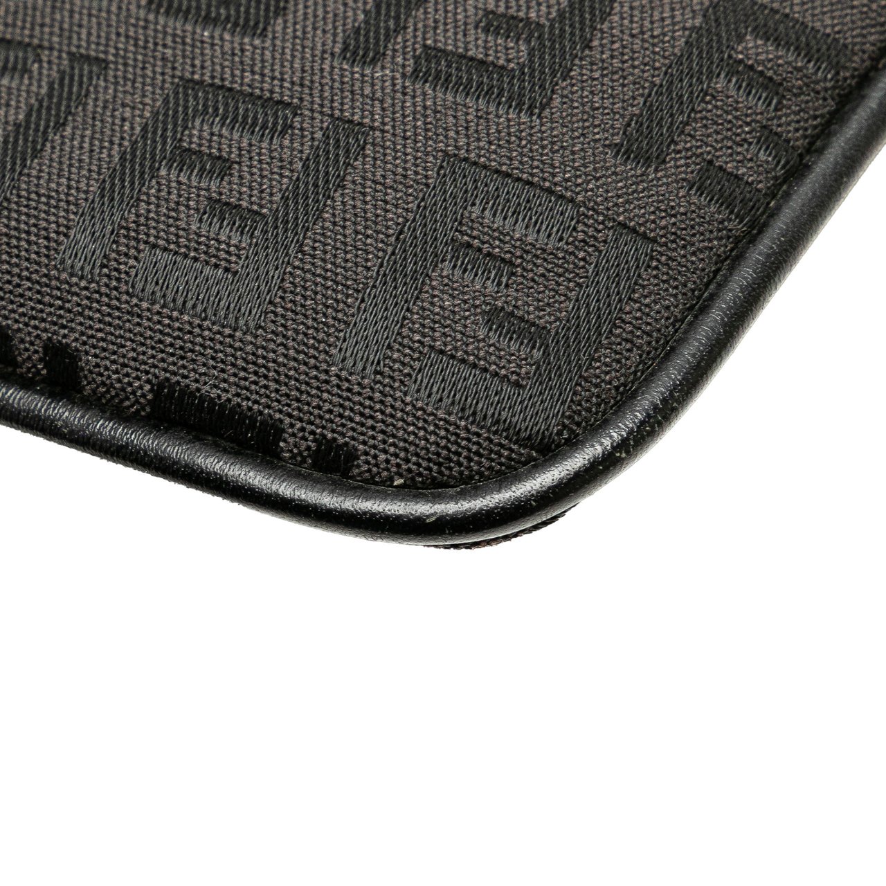 Fendi Zucchino Canvas Crossbody Zwart