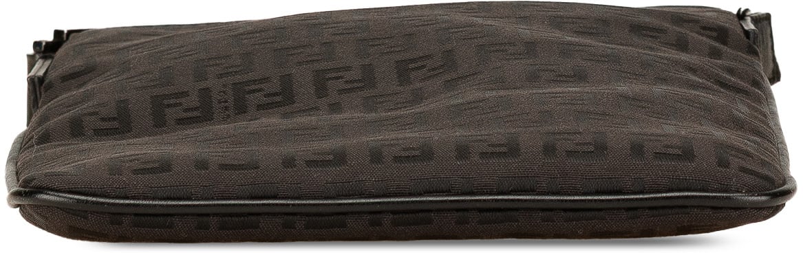 Fendi Zucchino Canvas Crossbody Zwart