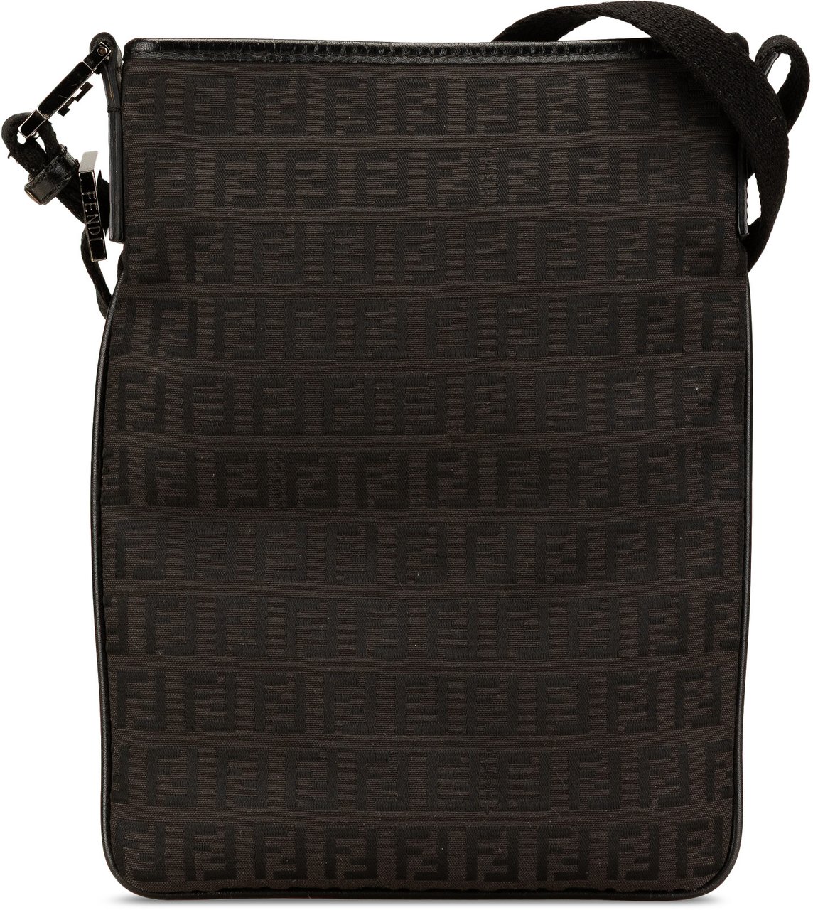 Fendi Zucchino Canvas Crossbody Zwart
