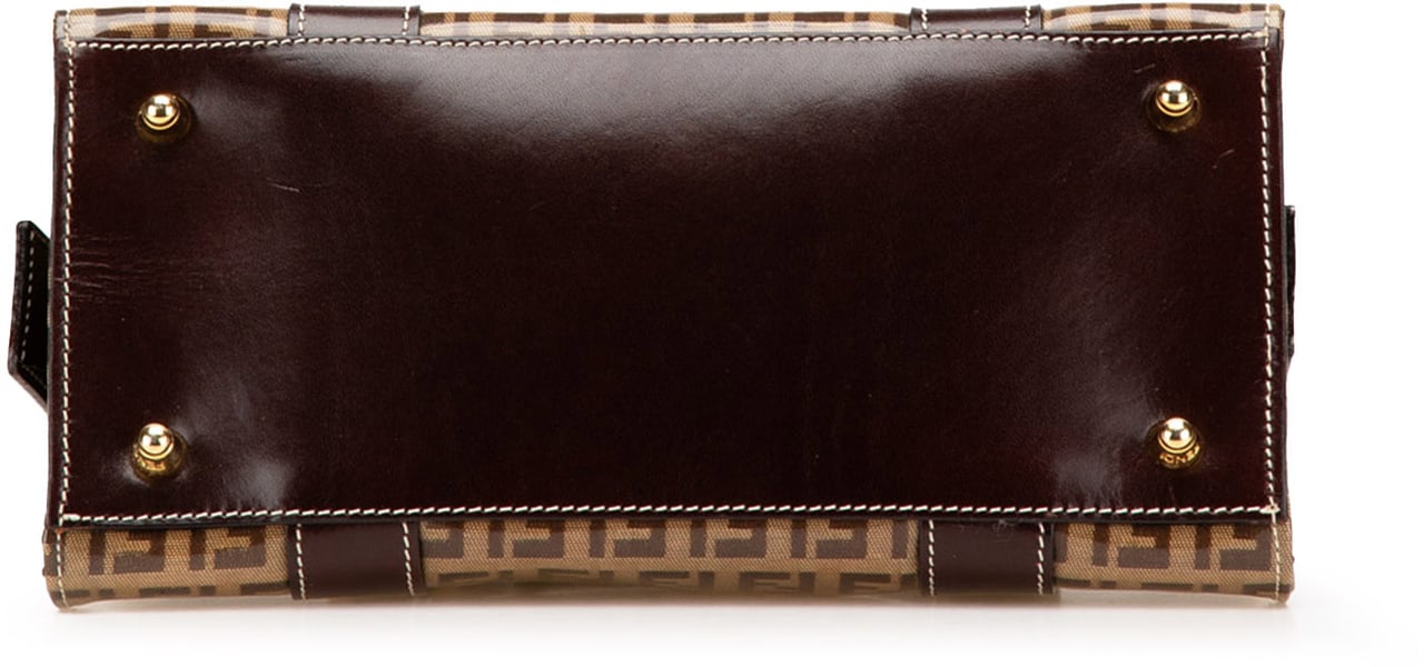 Fendi Zucchino Crystal Handbag Bruin